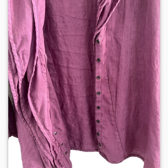 Cynthia Ashby Ruffle Cotton Long Sleeve Top - Picture 4 of 11